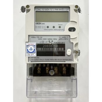 CÔNG TƠ ĐIỆN TỬ 1 PHA 3 GIÁ CE-14