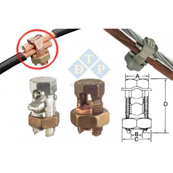 ỐC XIẾT CÁP ĐỒNG NHÔM-BULON CHẺ